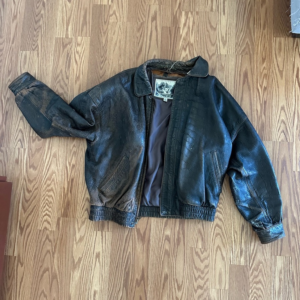 Men's Vintage Brown Leather Jacket